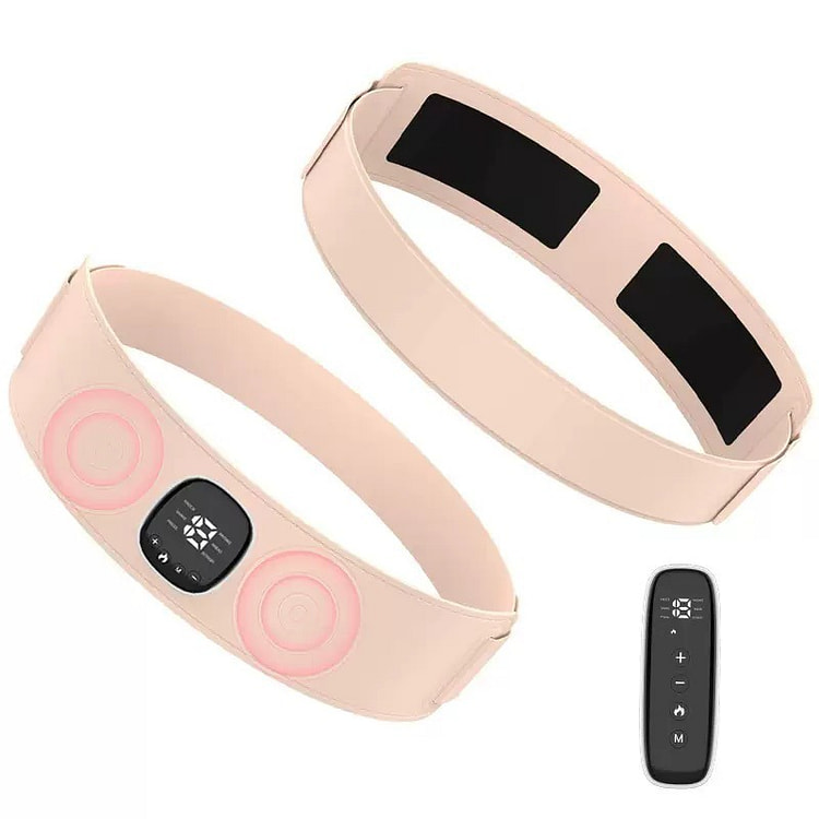 Fitness EMS massage waist belt, pink with remote c 1 each