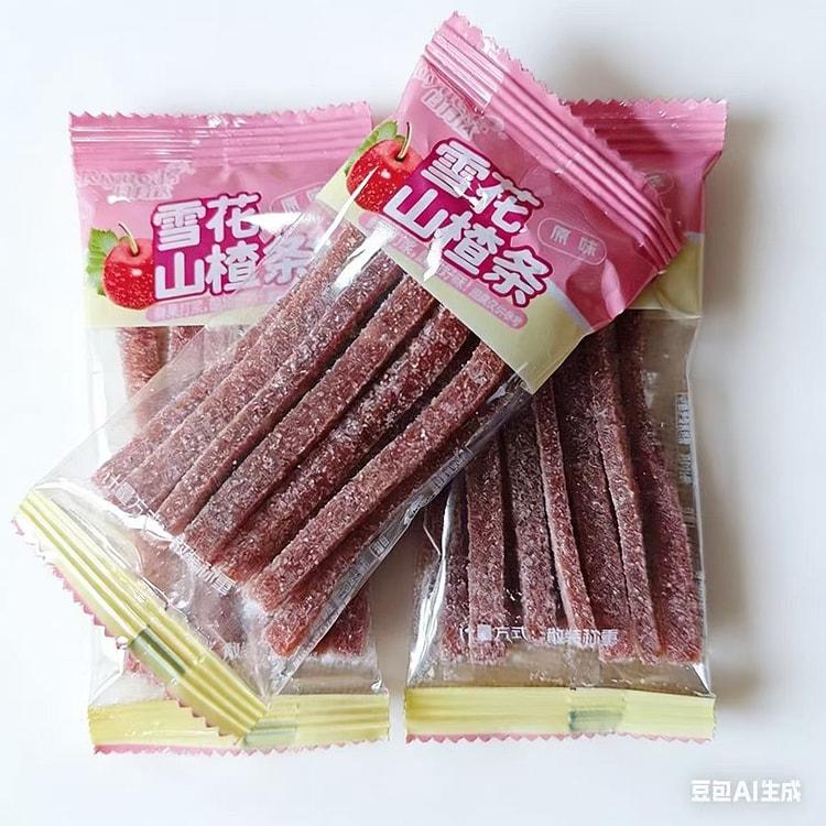 日月达 雪花山楂条酸甜蜜饯20g*5包 100 克