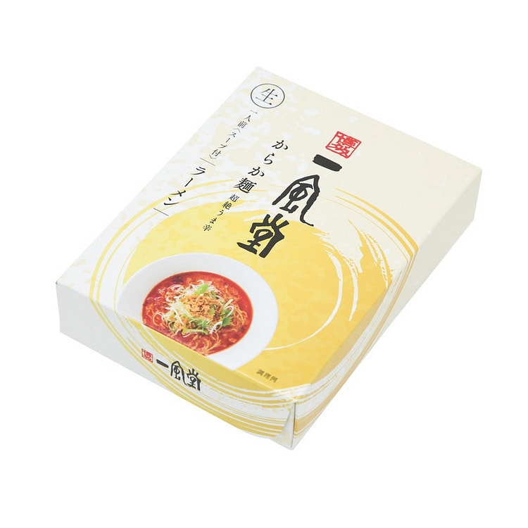 日本博多一风堂拉面煮面版黄丸加辣味噌拉面 220g