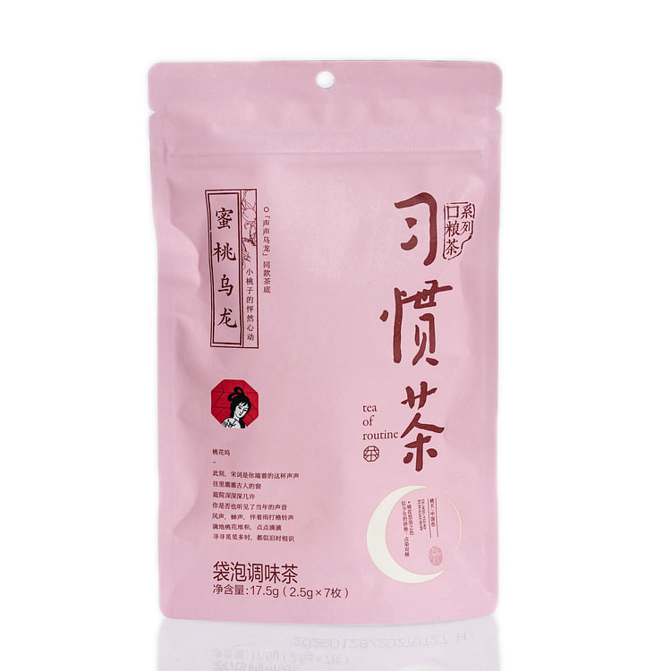 习惯茶 蜜桃乌龙 7枚, 17.5g 17.5 克