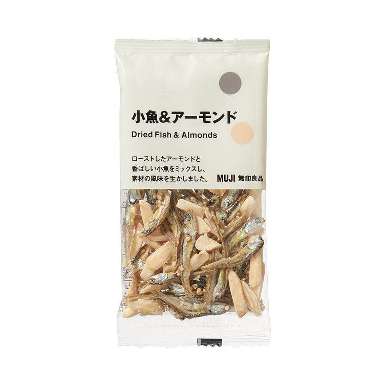 Cá khô và hạnh nhân khô MUJI 14g 1 phần