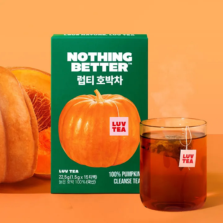 [SNS핫템][낫띵베럴] 붓기관리 럽티 - 호박차 (15티백) 100 그램