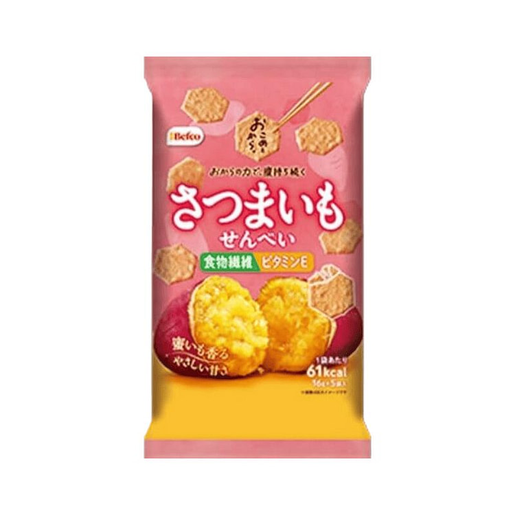 Sweet Potato Flavor Rice Crackers 80g 1 pack