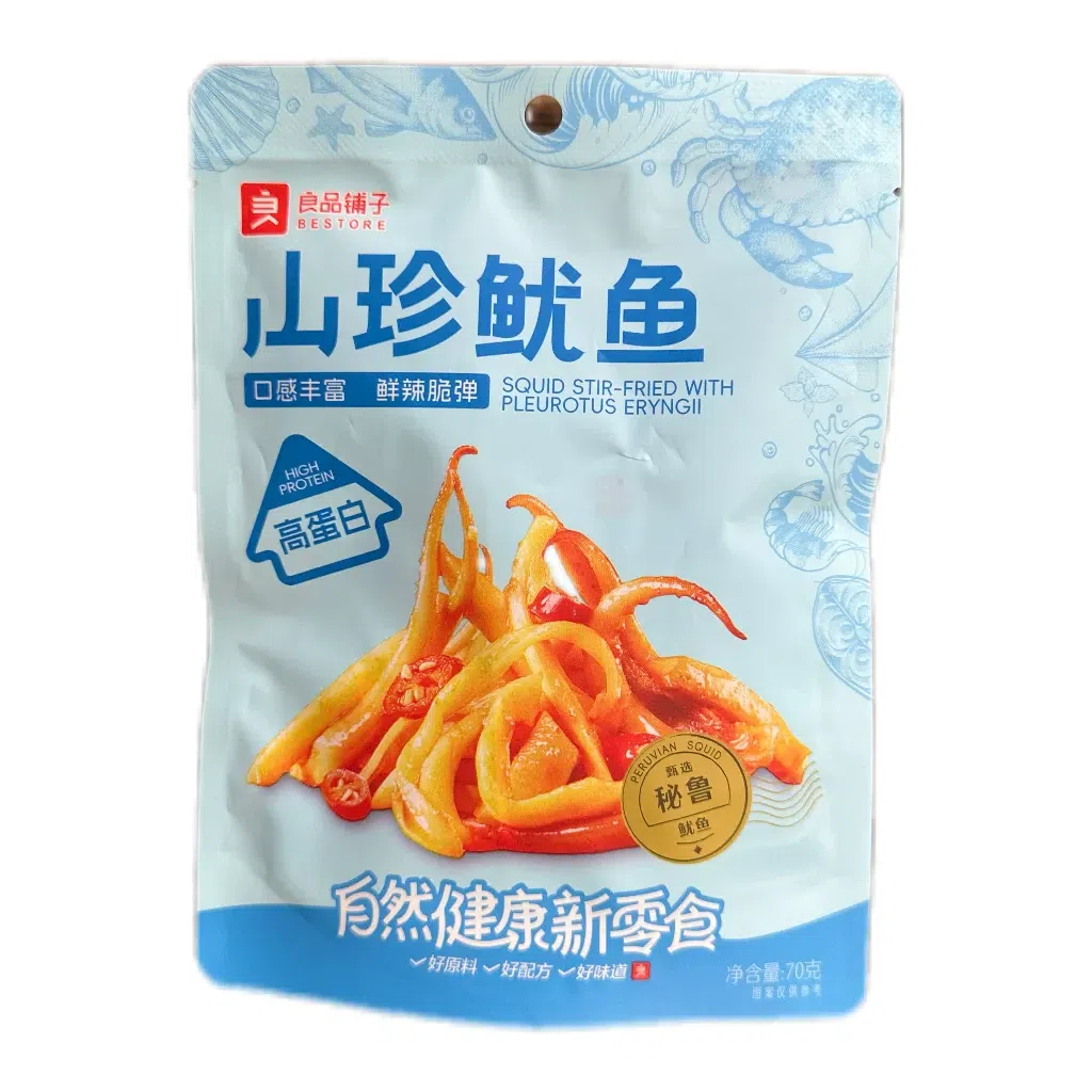 Liangpin Puzi delicacies squid 70g bag 70 g