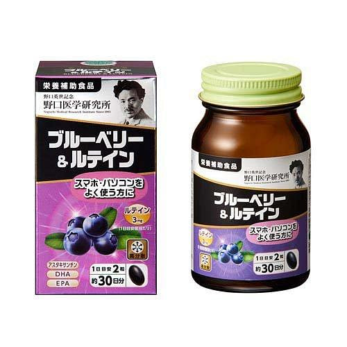 野口医学研究所 ブルーベリー＆ルテイン サプリ 60粒入 1 個