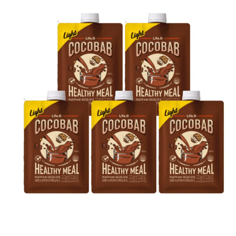 COCOBAB Choco Night Protein Meal Shake 50g 5 pack