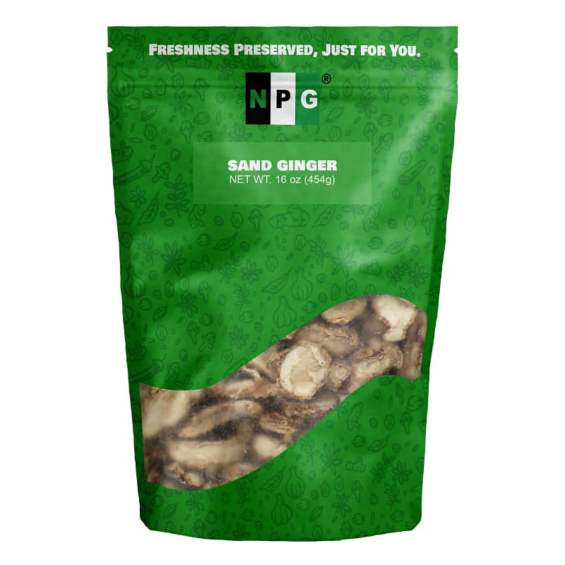 NPG Sand Ginger Greater Galangal Slices 1 LB 454 g