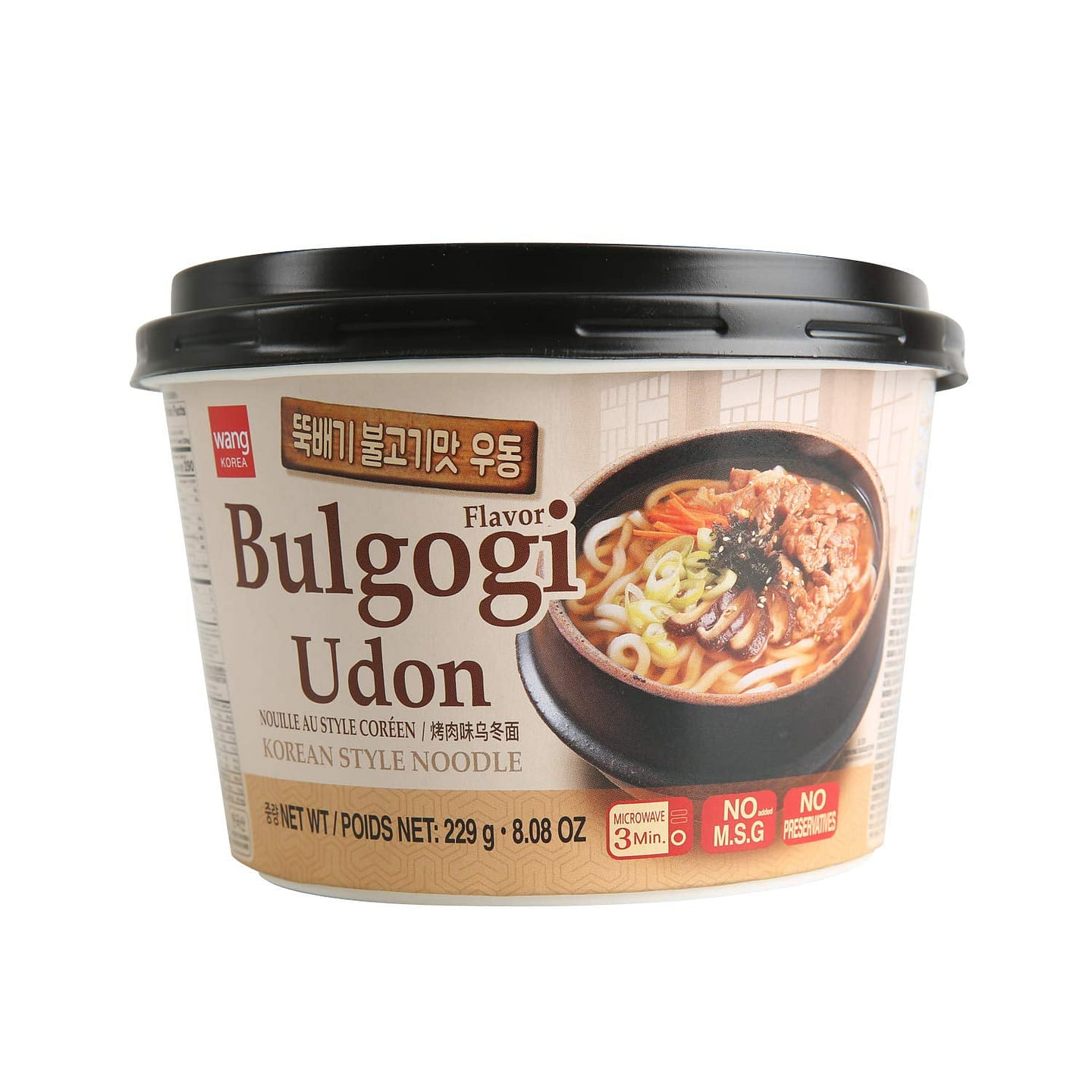 Wang Korea BBQ Bulgogi Udon Bowl 8.08oz 1 each