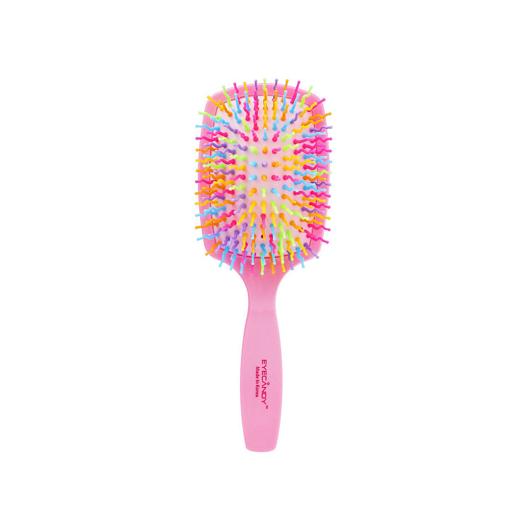 Eyecandy Rainbow volume S paddle brush (Neo Pink) 1 count