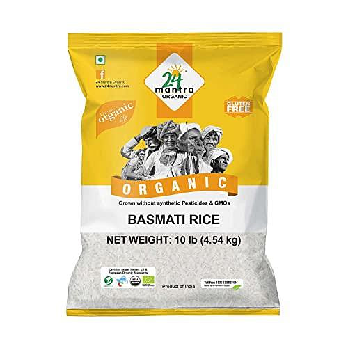 24 Mantra Organic Basmati White Rice 10 lb