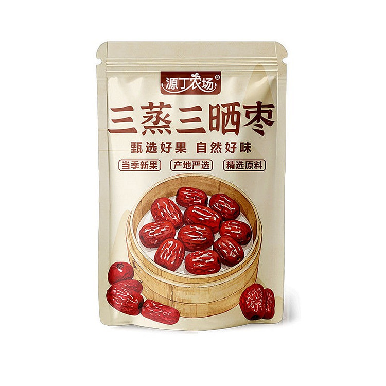 Three-bamboo-smoked and three-sun-dried dates 250g