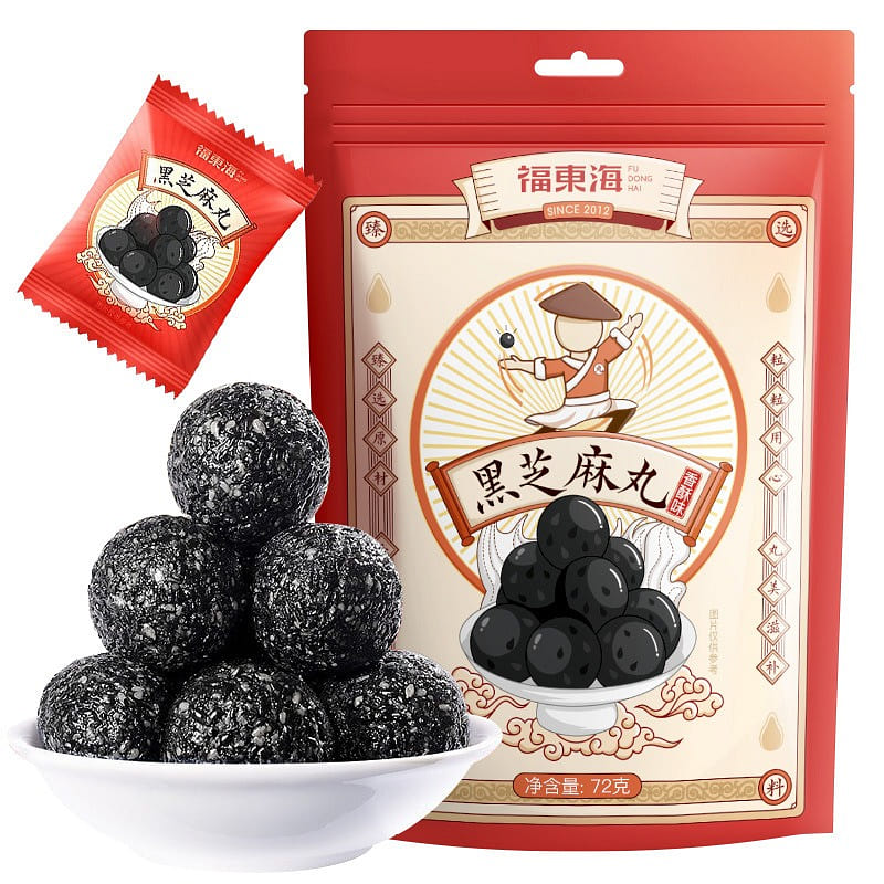 福东海 黑芝麻丸 九蒸九晒 乌发补肾 0蔗糖72g/袋 72 克