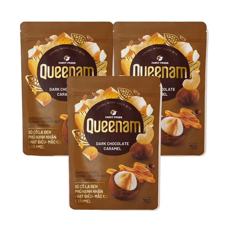 Queenam Dark Choco Caramel 3 Pack