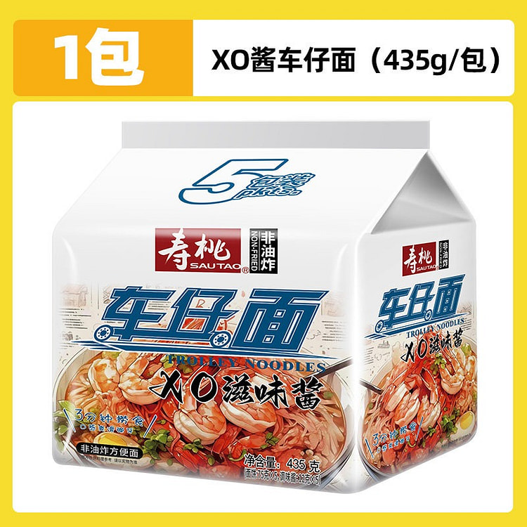 寿桃牌XO酱车仔面435g 435 克