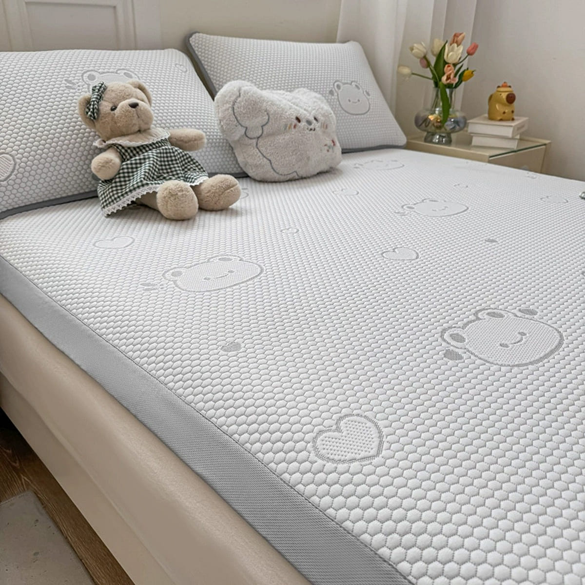 Cool Mat Little Bear Grey 200*220cm+Pillowcase*2 1 each