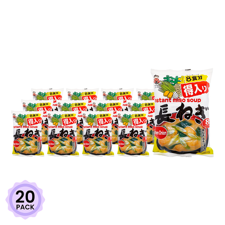 神州一 长葱速溶味噌汤 8包/袋 6.21 盎司*20 包