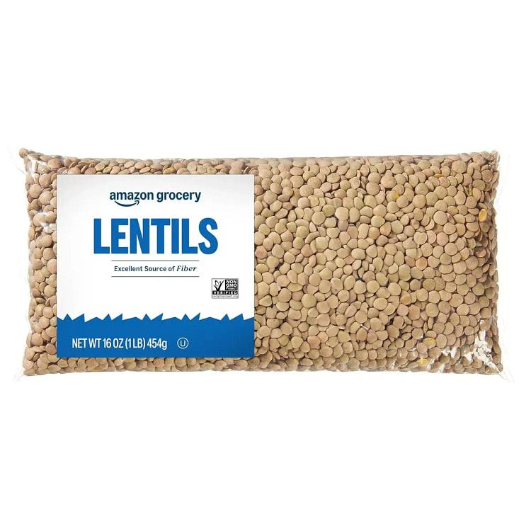 Lentils, Non GMO, Excellent Source of Fiber, 16 Oz 1 each