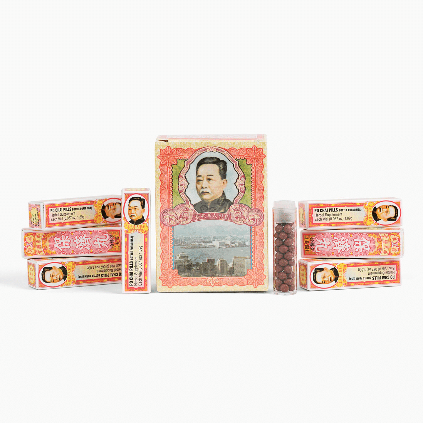 PO CHAI PILLS HERBAL SUPPLEMENT (10 vials x 0.067oz.) 10 count