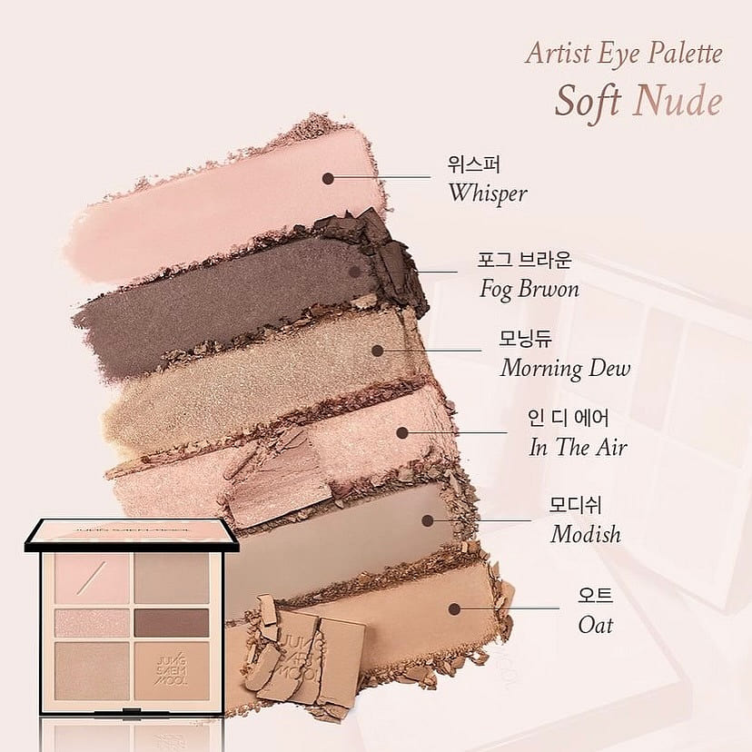 JUNG SAEM MOOL Artist Eye Palette15g #01 Soft Nude 1 each