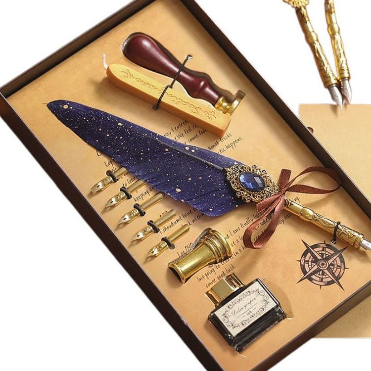 1 cultural and creative souvenir feather pen 1 pack