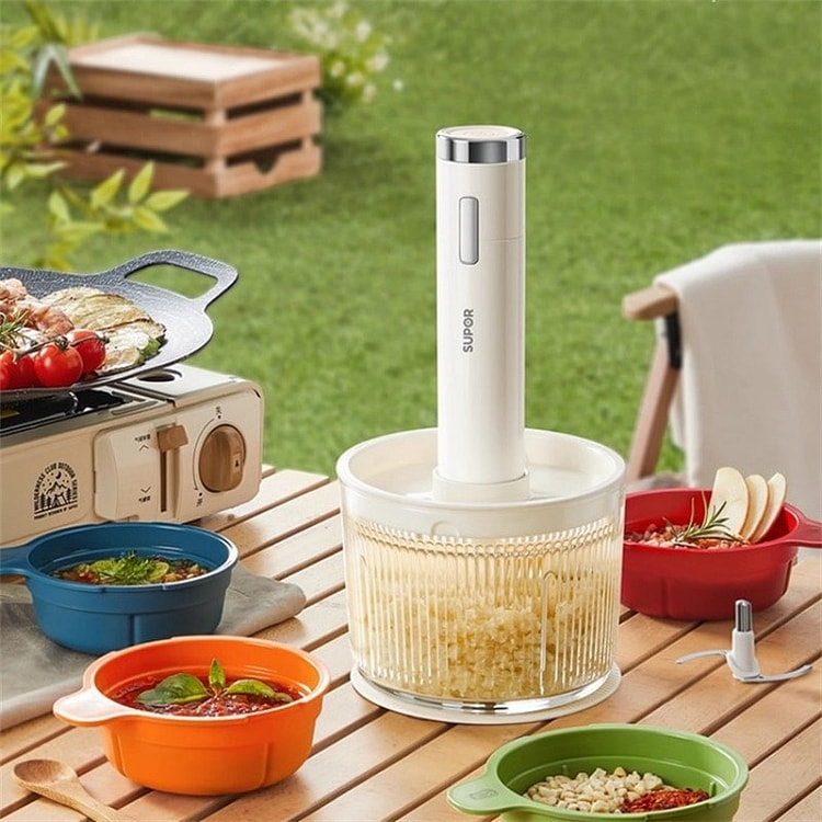 苏泊尔 绞肉机佐料机家用玻璃款 无线免插电 1个 1 份