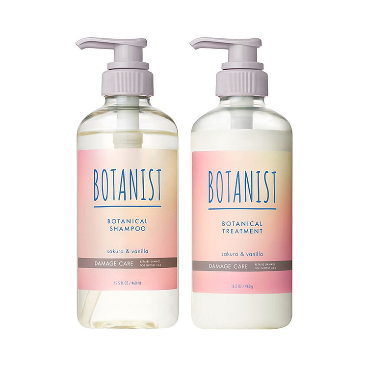 BOTANIST Hair Damage Care Sakura&Vanilla 460mlx2 1 count