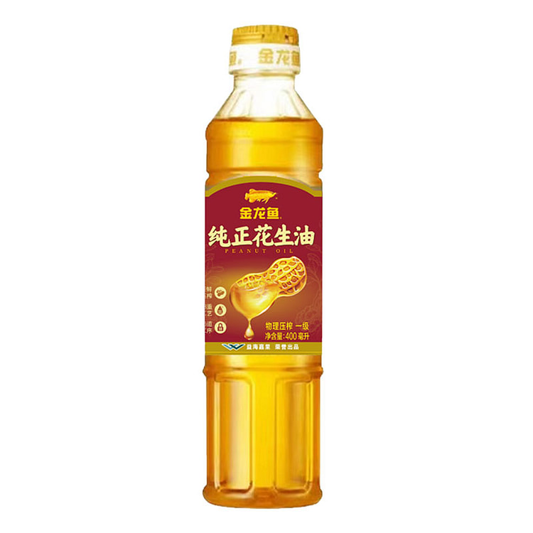 金龙鱼压榨一级纯正花生油400g*1瓶