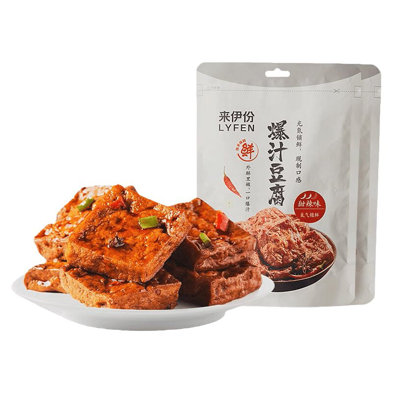 来伊份 爆汁豆腐干 115g*2包 230 克
