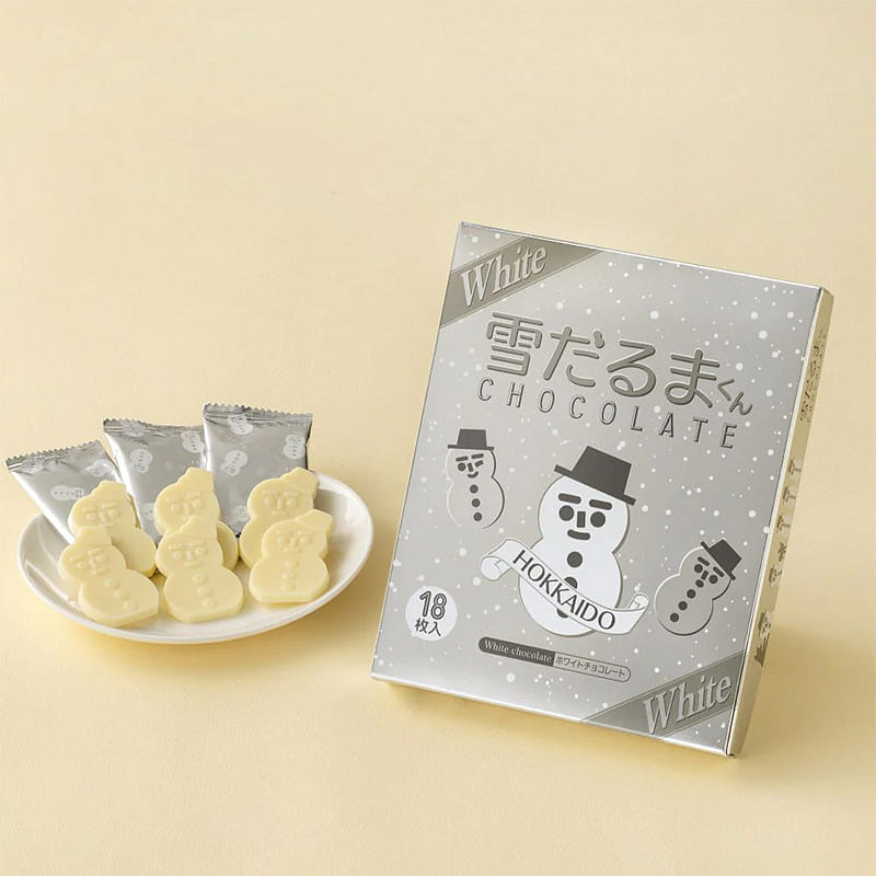 ISHIYA雪だるまくんチョコレート(ホワイト)18枚入 18 個