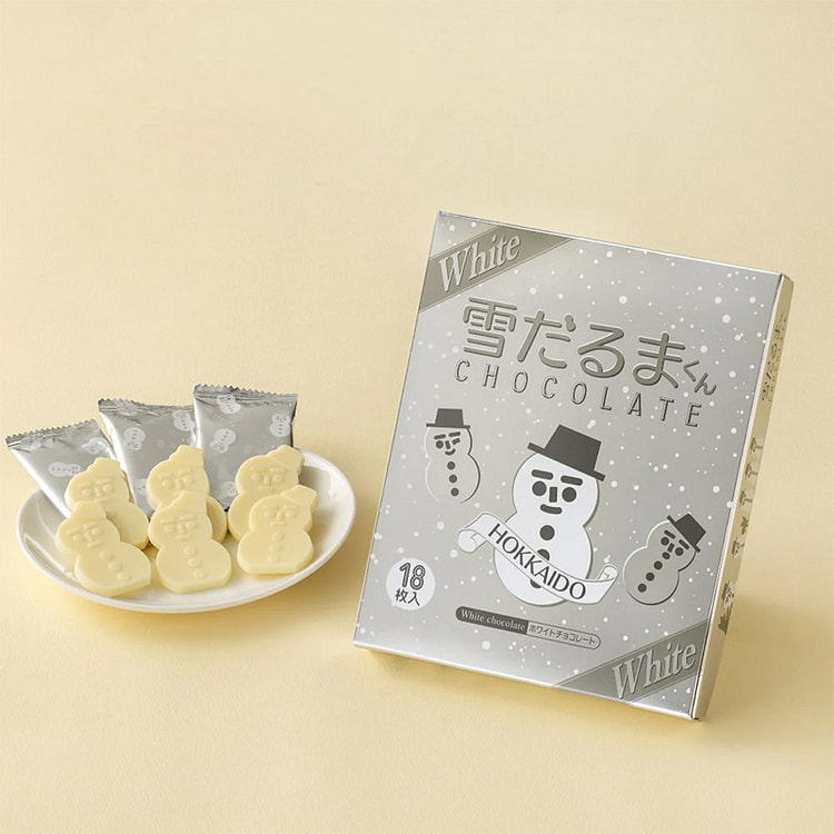 ISHIYA Snowman Chocolates (White) - 18 Pieces