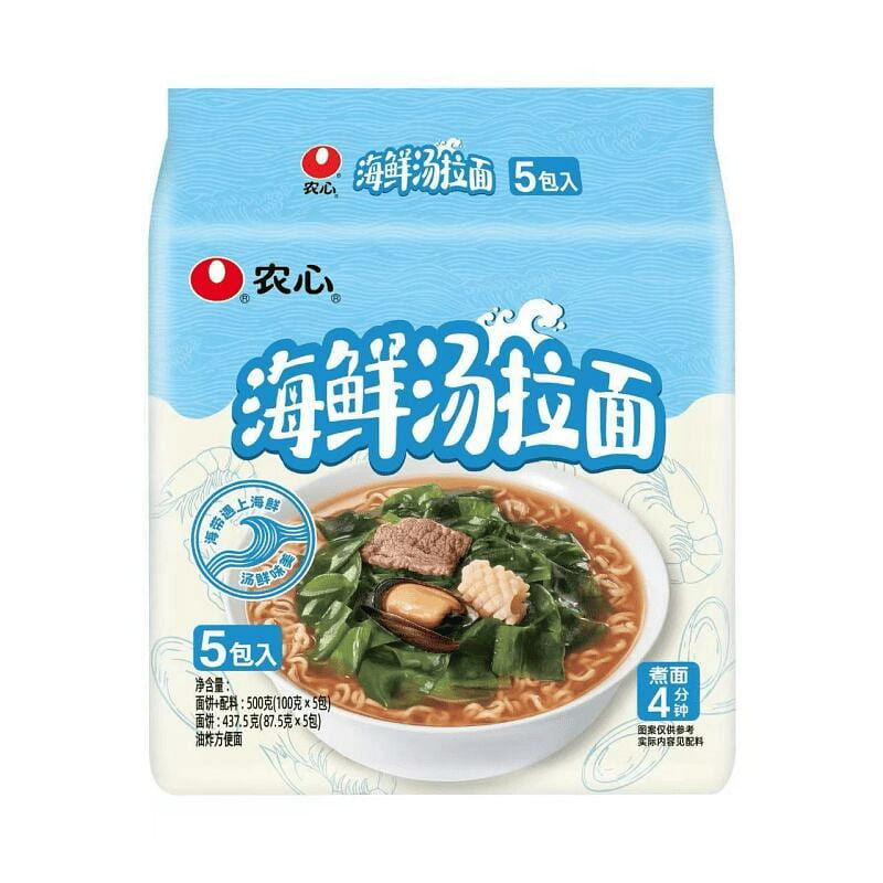 Nongxin Seafood Soup Ramen 100g*5 bags 500 g