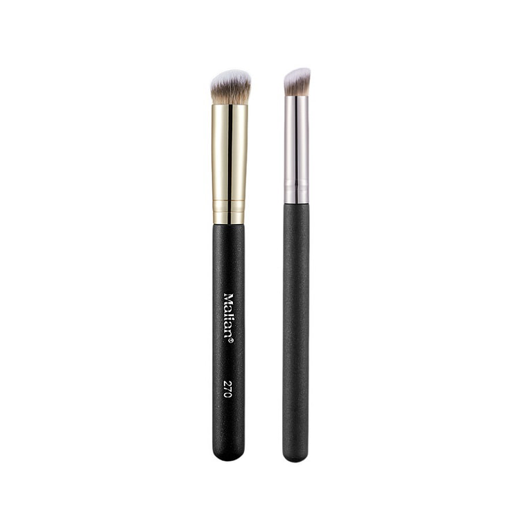 Malian Rounded Shape Makeup Brush 2-Piece Set 1 box