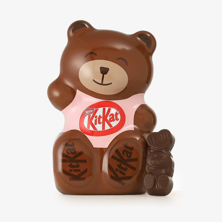 KIT KAT情人节限定巧克力威化 可爱小熊铁盒装 1 盒