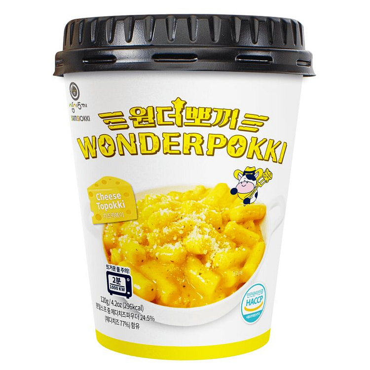 Wonderpokki Cheese Topokki Cup 3 pack