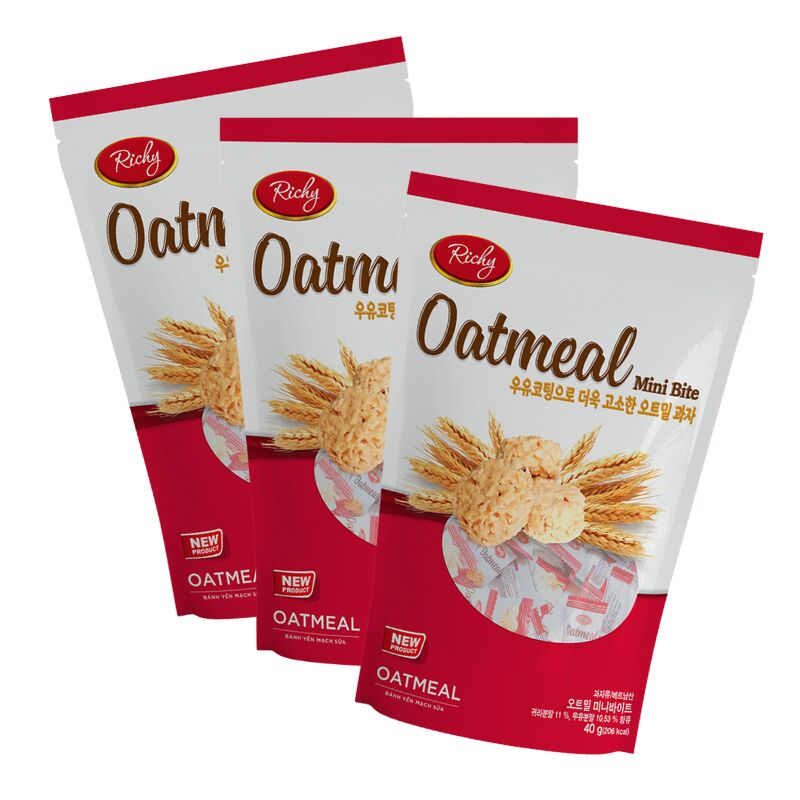 Bánh Yến Mạch Vị Sữa (3 Túi) 40 g