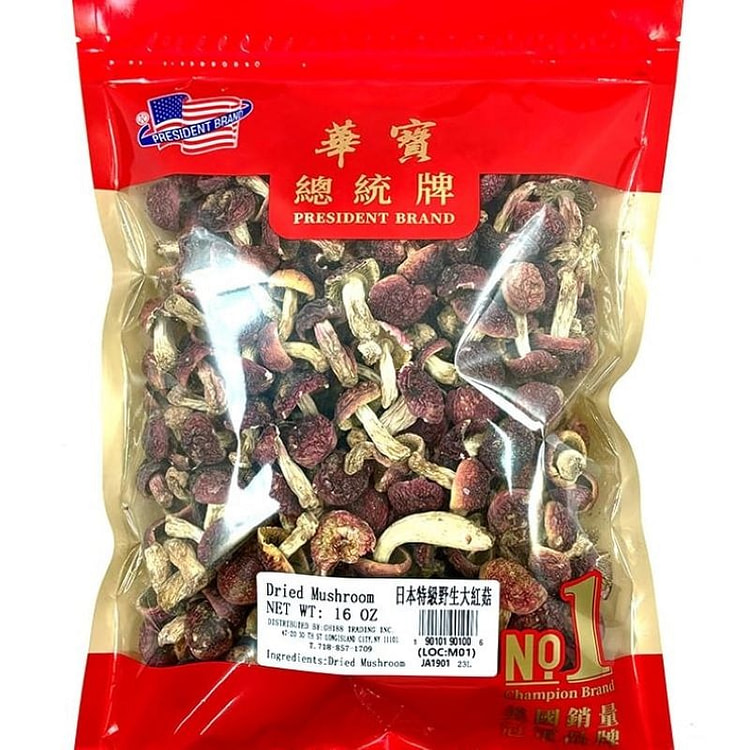 总统牌 天然干菇 日本野生大红菇
