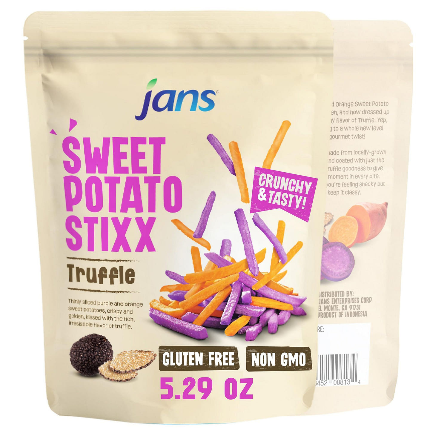 Jans Sweet Potato Stixx Truffle Flavored Pack of 1 5.29 oz