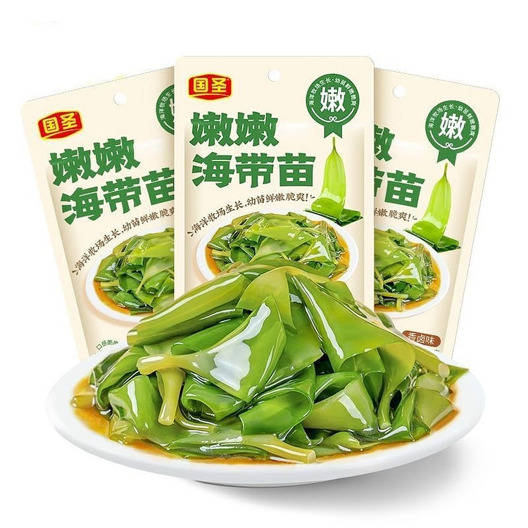 国圣 【福建风味】 嫩嫩海带苗 香卤味速食下饭菜 60 克