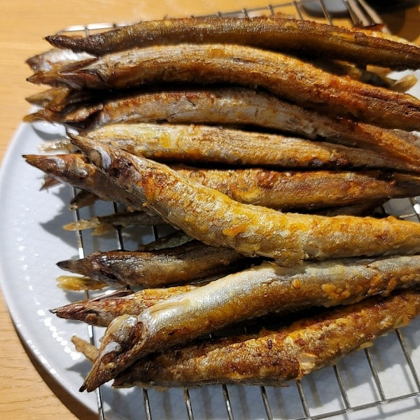 Seasonal Fresh Sand Eels Caught in Sokcho