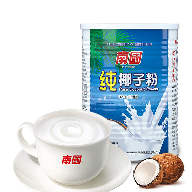 南国纯椰子粉无糖精椰浆粉360g*1罐