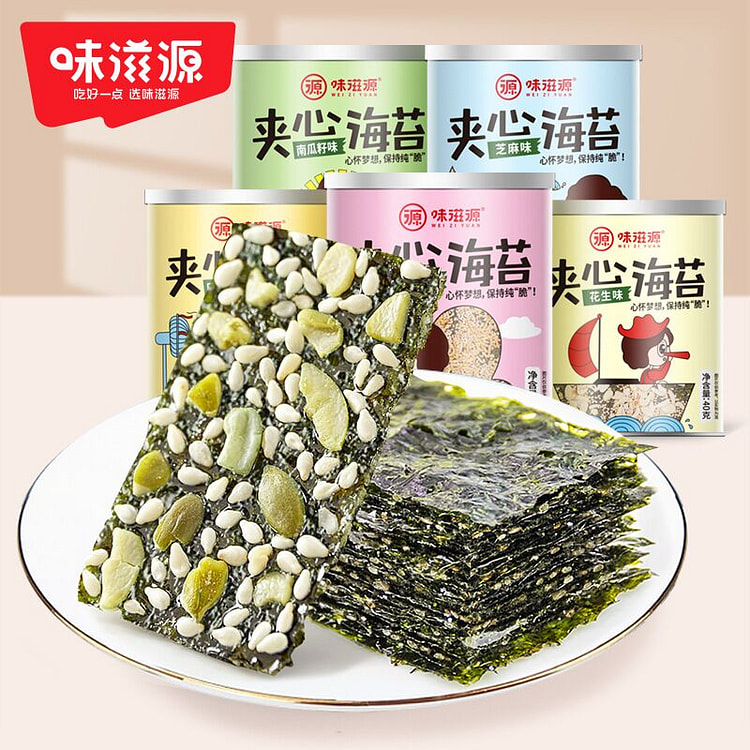 味滋源夹心海苔炒米味40g