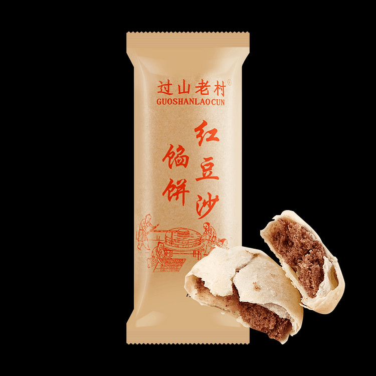 【中国直邮】过山老村 红豆沙馅饼 128g