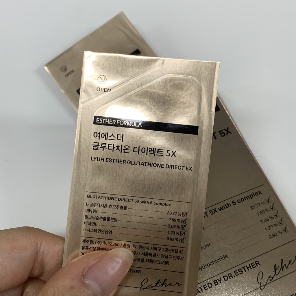esther formula glutathione direct film 5x product info and reviews Get Dr.Esther New! Glutathione Direct Film 5X (325mg x 30 sheets) (9.75g x  6 Boxes) Delivered