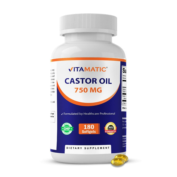 Vitamatic Castor Oil - Softgels 1 each