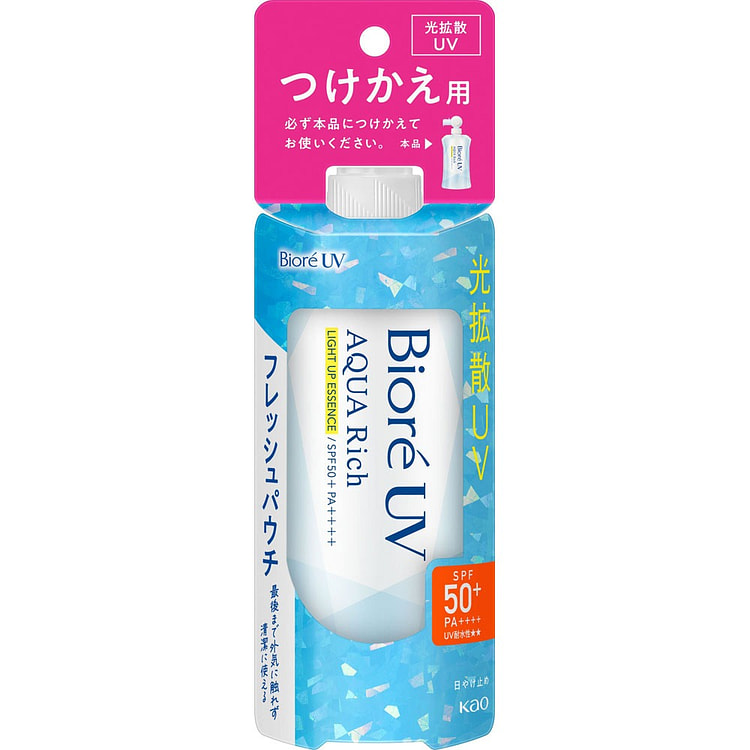 Biore UV Aqua Rich Light Up Essence Pouch Refill 120 g