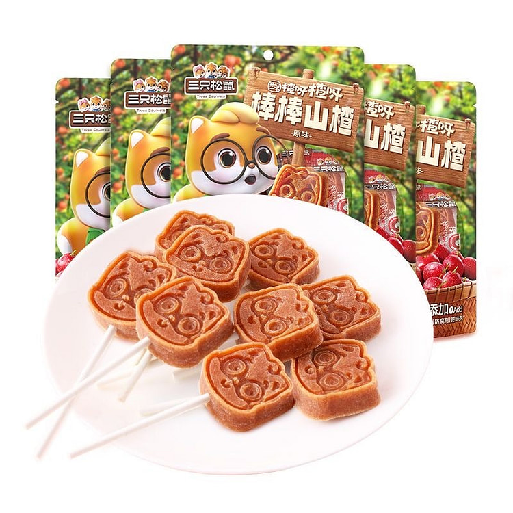 三只松鼠棒棒山楂网红休闲儿童零食棒棒糖健康果味零食 108 克