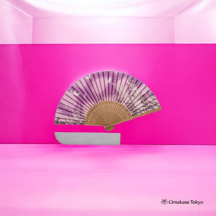 TOuWA Folding Fan-Purple 110 g