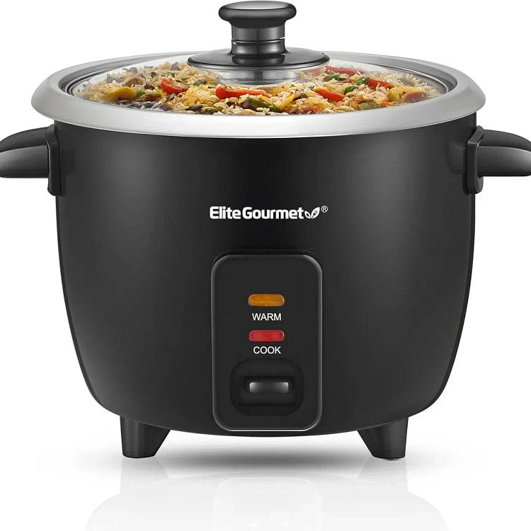 Elite Gourmet ERC003BX Electric Rice Cooker with A 200 pack
