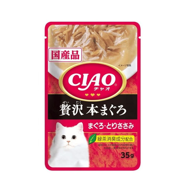 伊纳宝 袋装湿粮餐包 蓝鳍金枪鱼鸡柳 35 克 (min 3)