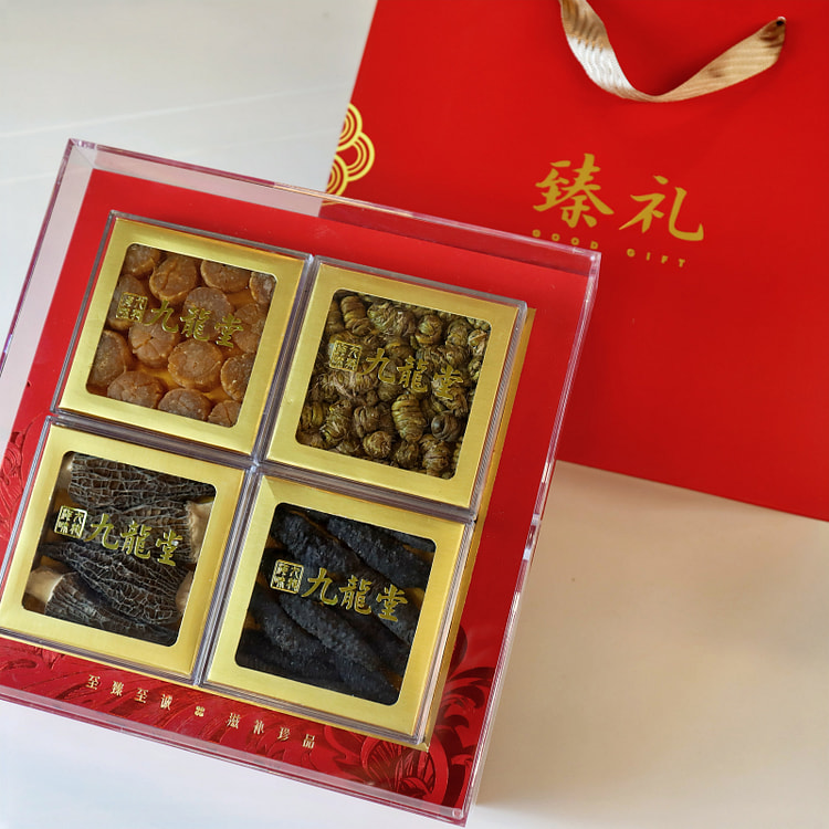 九龍堂 【母亲节限定】干贝石斛海参羊肚菌四拼礼盒